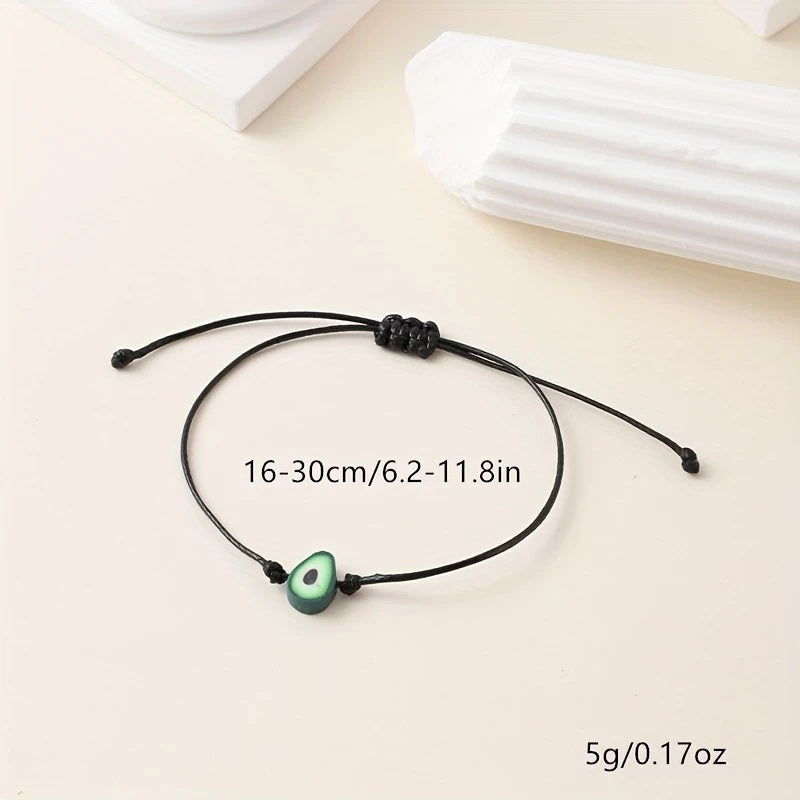 Avocado Braided Bracelet Set