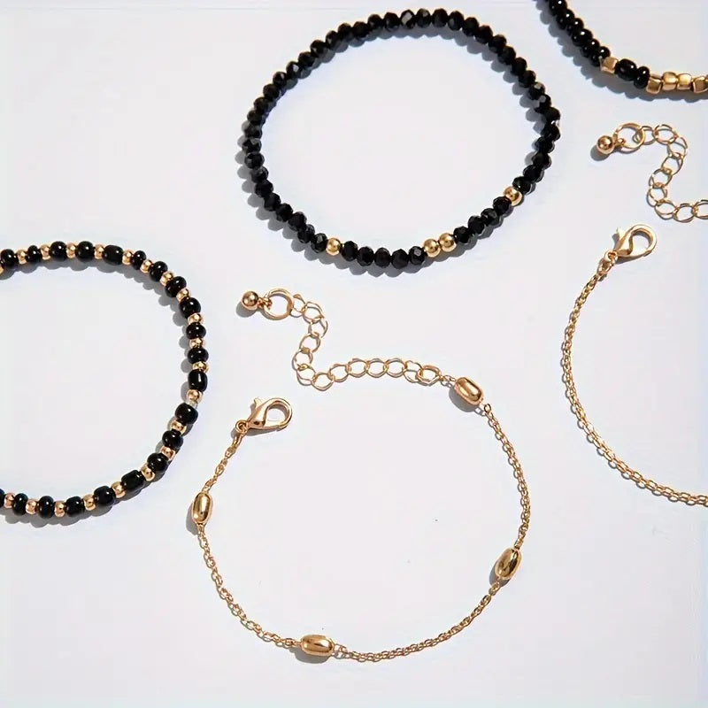 Gotisk Chic 6-delers Armbåndsett