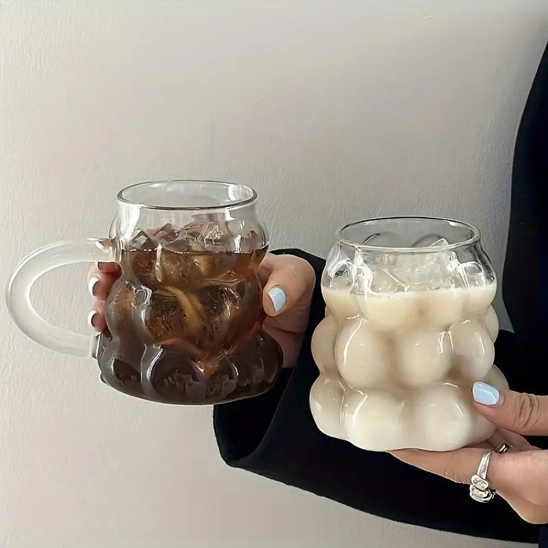 Bubbles-Shaped High Borosilicate Glass Mug