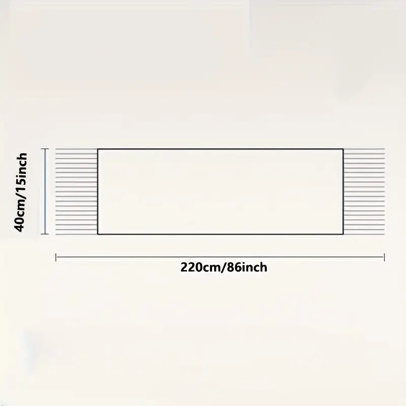 Koselig Stripet Tykt Skjerf