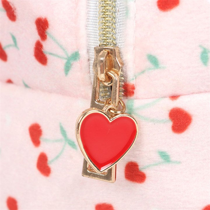 Hjerte Kirsebærtrykk Sminkeveske