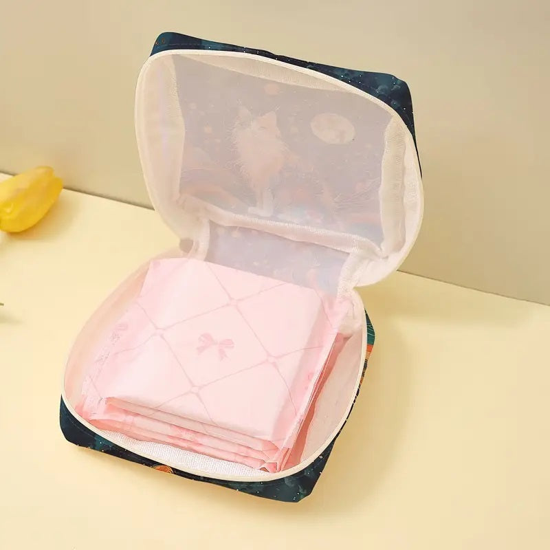 Cat Print Toiletry Bag