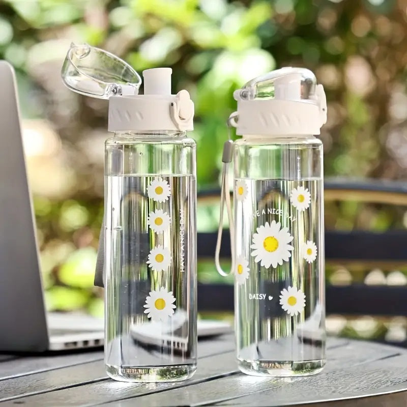 Daisy Large Capacity Plastic Water Bottle