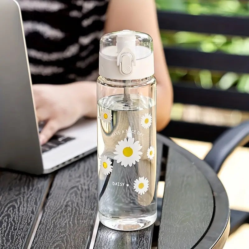 Daisy Large Capacity Plastic Water Bottle