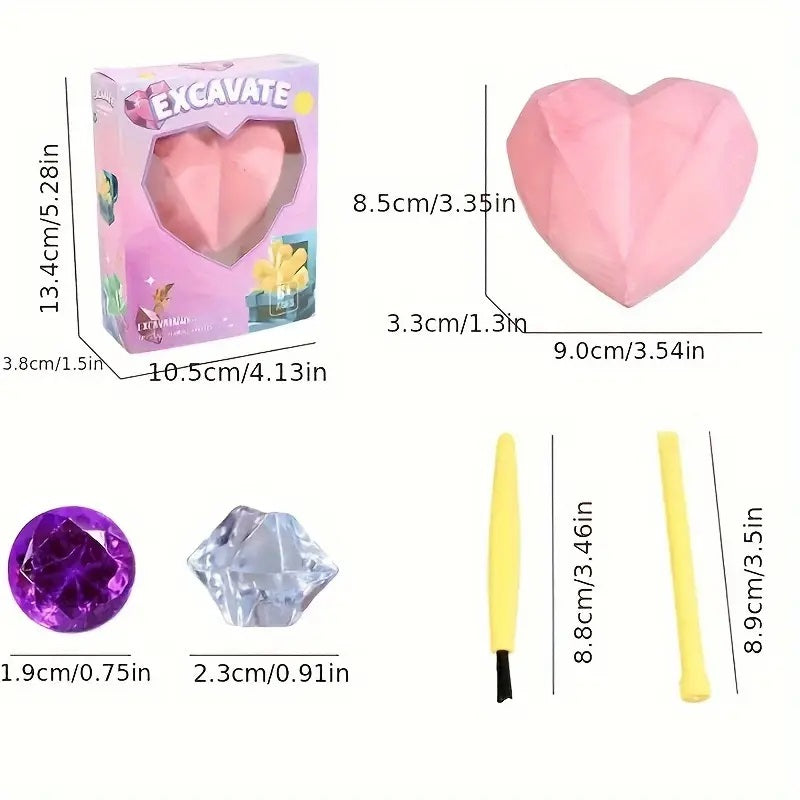 Archaeological Dig DIY Treasure Heart Blind Box
