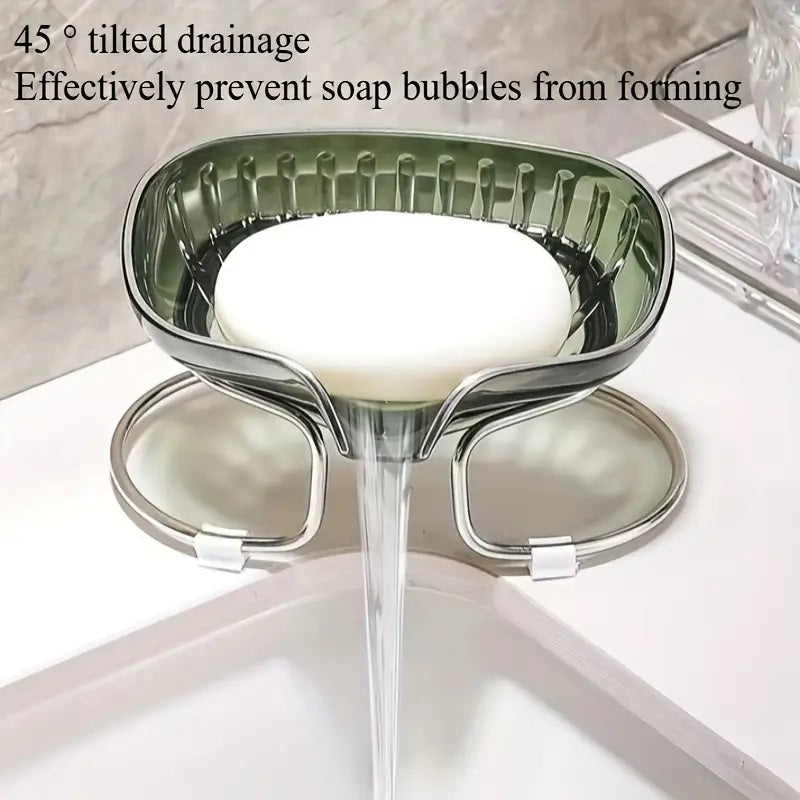 Elegant Green and Golden Soap Dish