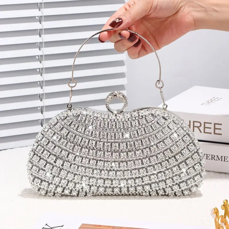 Glamorous Rhinestone Clutch Bag