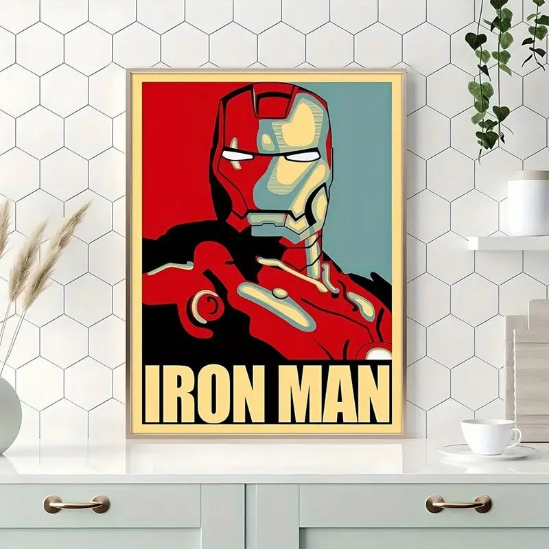 Unframed Canvas Printing Iron Man Decorative Painting