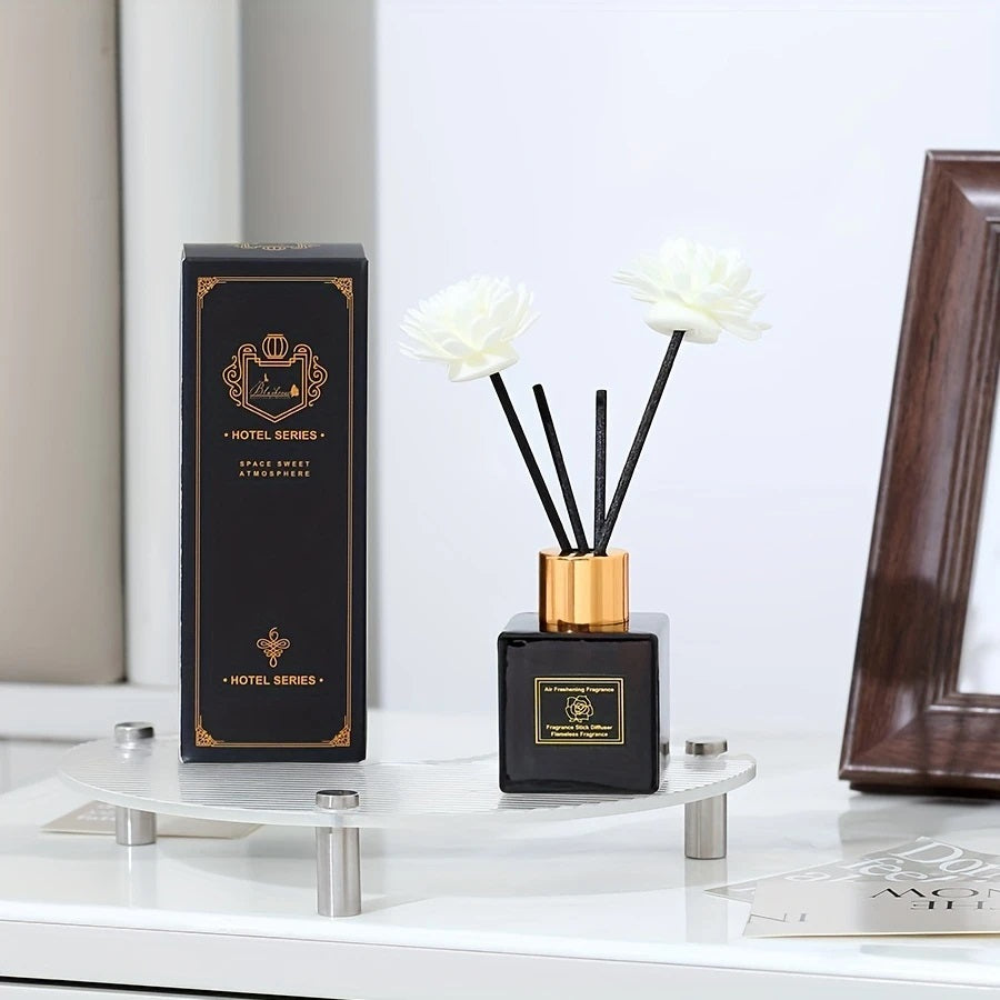 Elegant Glassduftspreder med Gullokk – Jasminduft