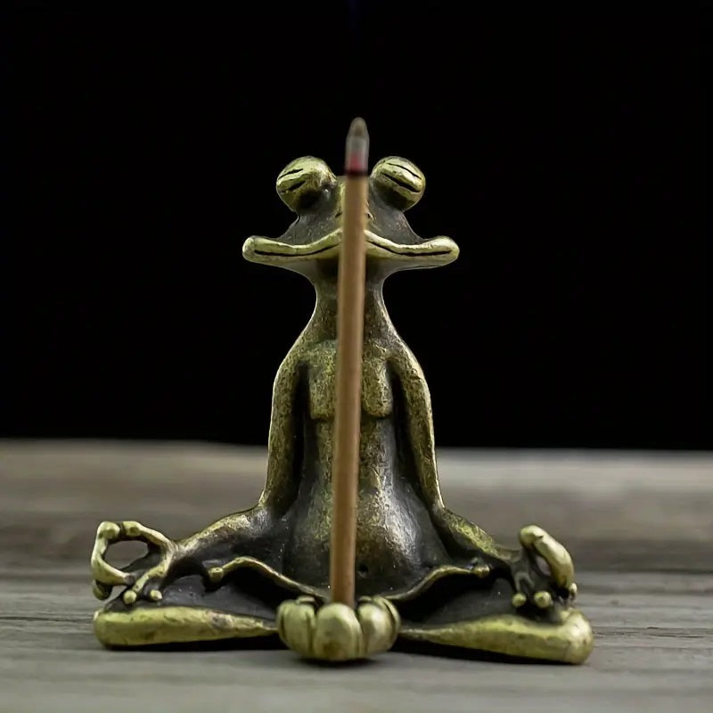 Zen Frog Incense Holder