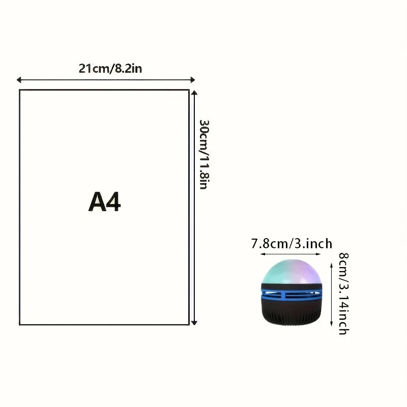 2-i-1 Aurora-projekto and Stjerne-projektor LED-fargeendringslampe