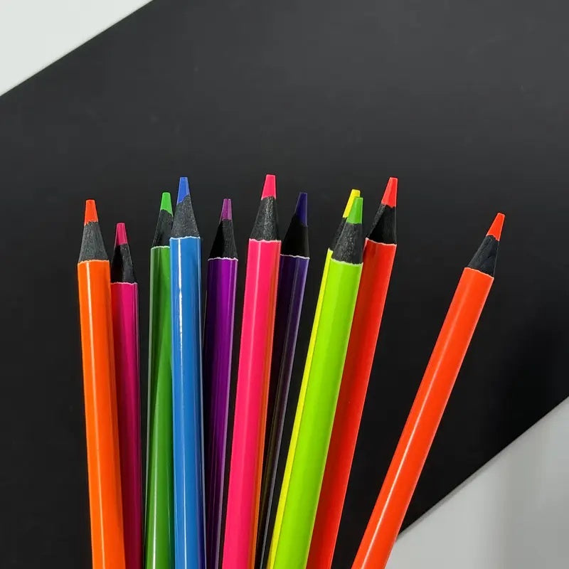 12-Pack Neon Colored Pencils