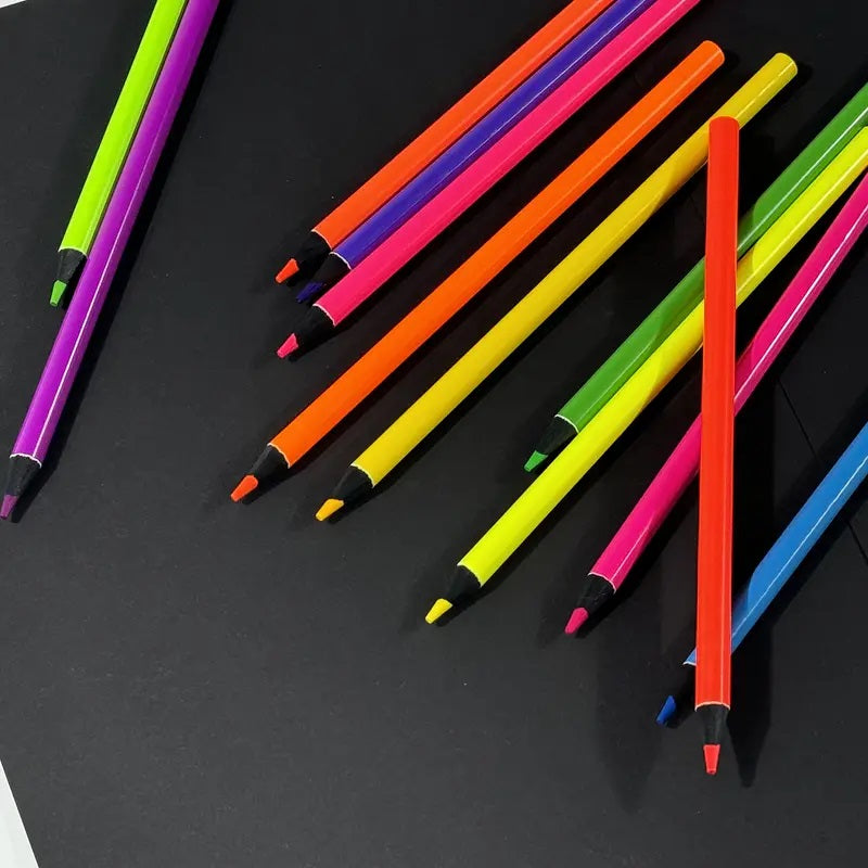 12-Pack Neon Colored Pencils