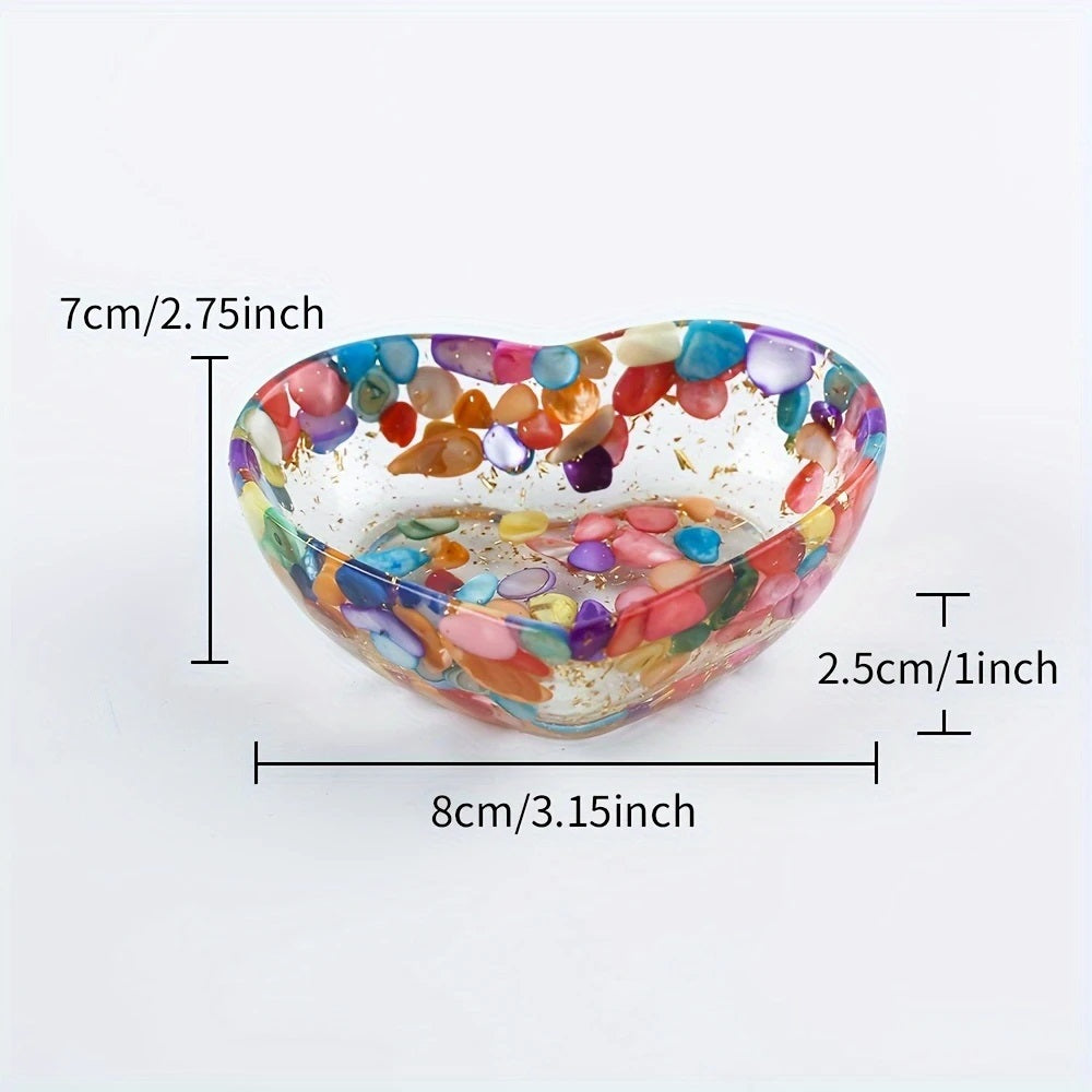 Håndlaget Resin Opal Skål