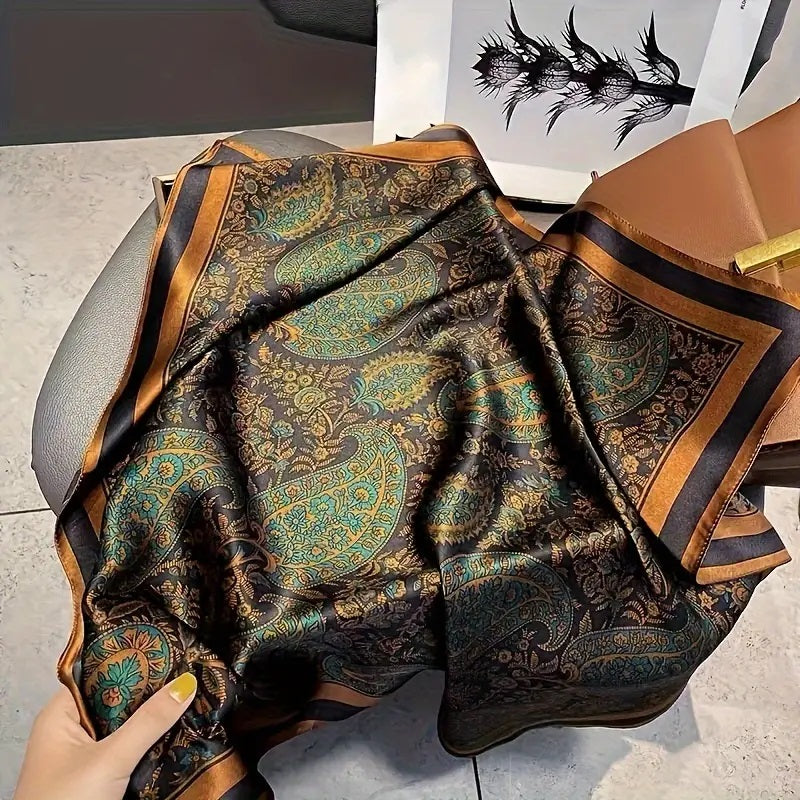 Fortryllende Blomsterbroderi Skjerf