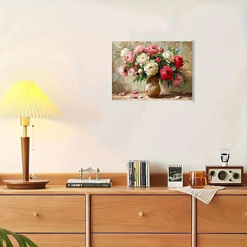 Pæonblomst Maling etter Tall