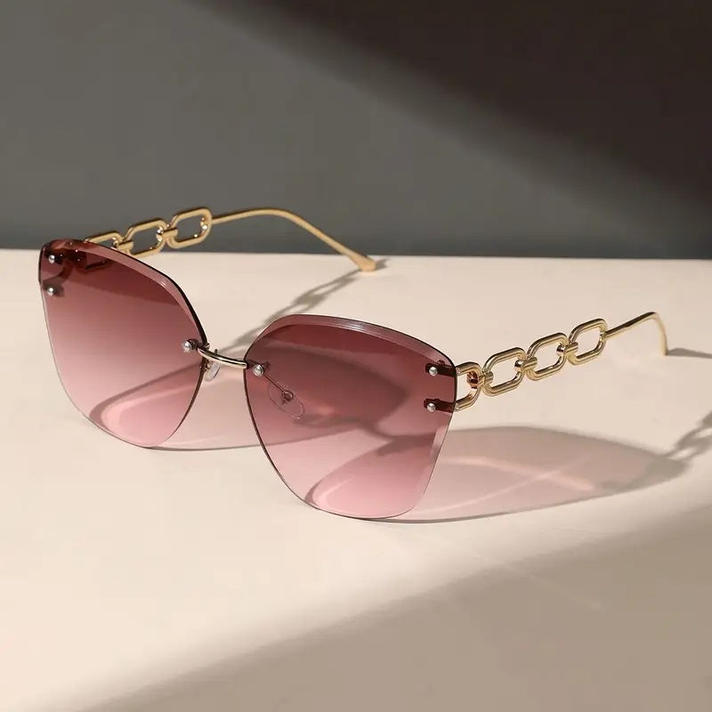 Women’s Fashion Glasses with Geometric Frame