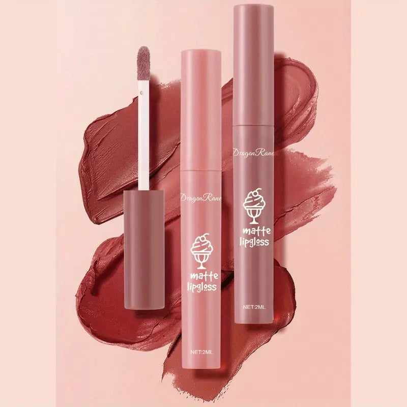 DragonRouge's Matte Sjarmerende Rosa Lipgloss Sett