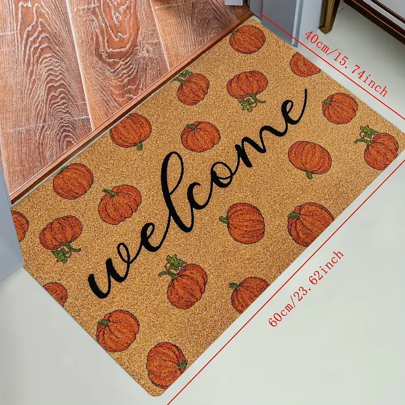 Pumpkin Welcome Doormat,
