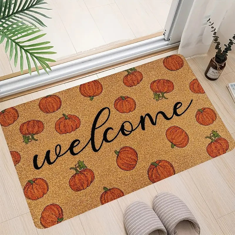 Pumpkin Welcome Doormat,