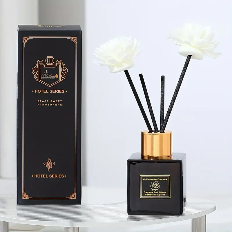 Glass Fragrance Reed Diffuser Cherry Blossom Scented.