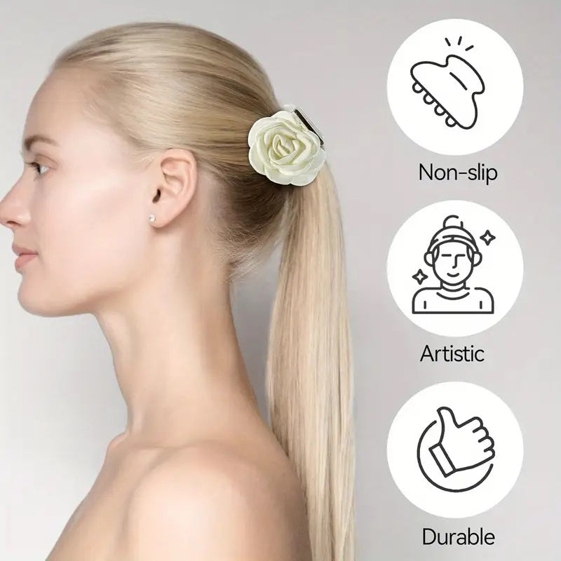 3 stk Elegante Vintage Rose Hårklyper