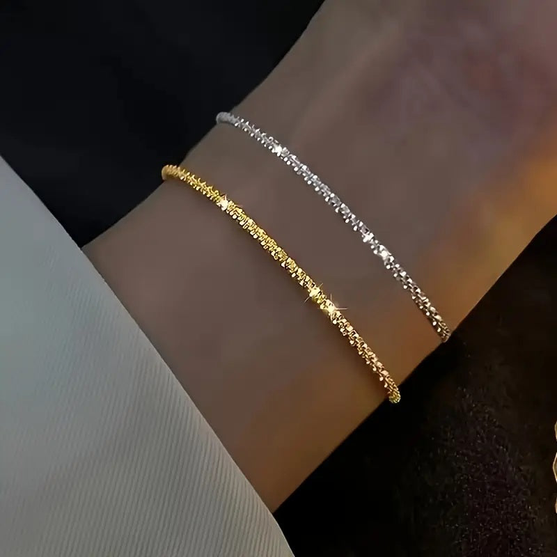 Enkel Elegance Armbånd Sølv