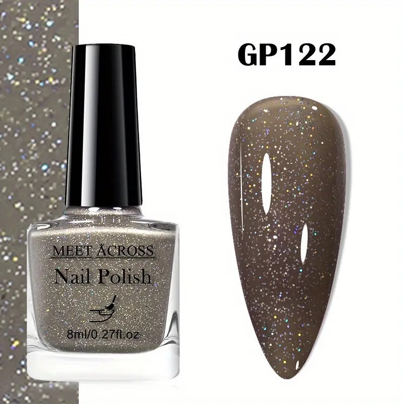 Shiny Silver Odorless Quick-Dry Nail Polish