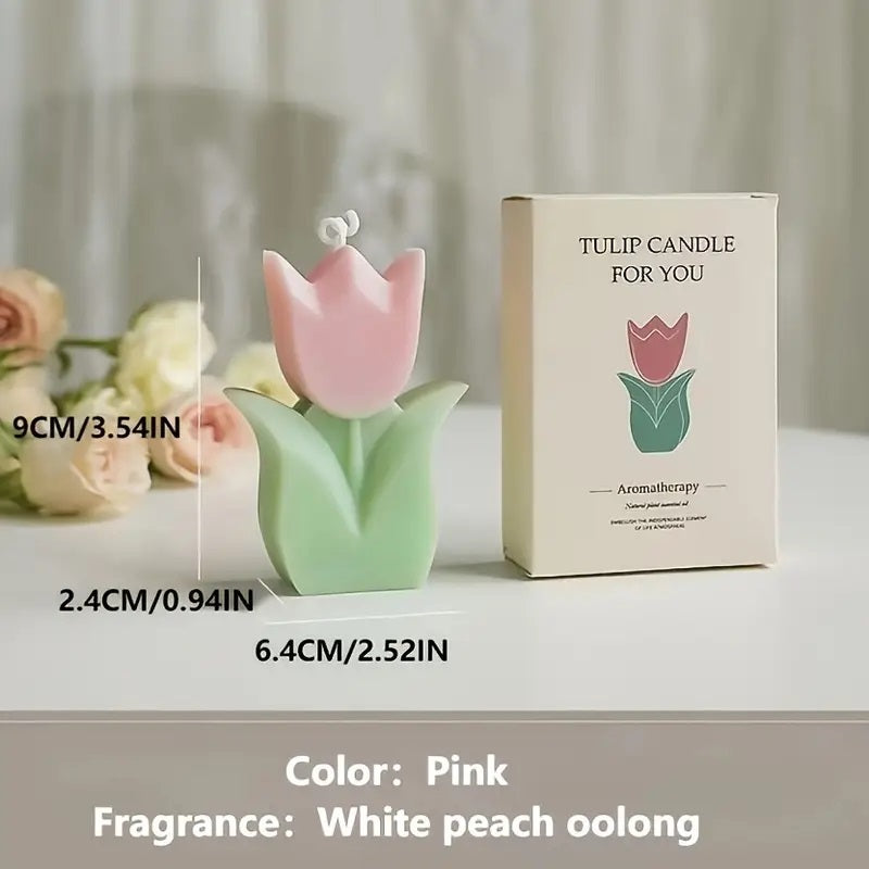 1pc Tulip-Shaped Scented Candle,