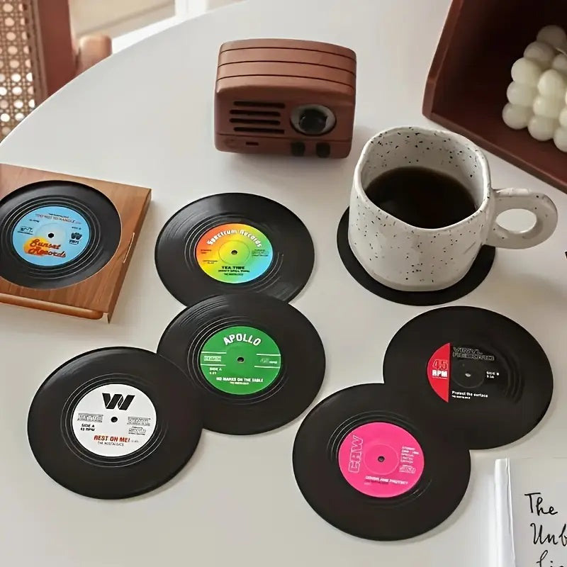 6-delt Vinyl Plate Kjøkkenbrikke Sett.