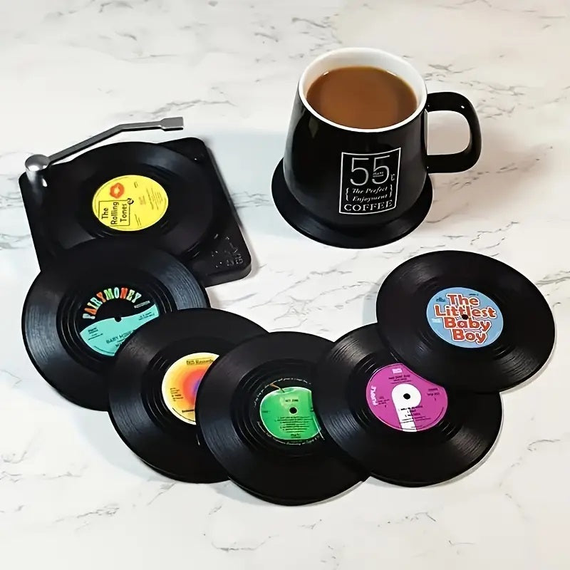 6-delt Vinyl Plate Kjøkkenbrikke Sett.