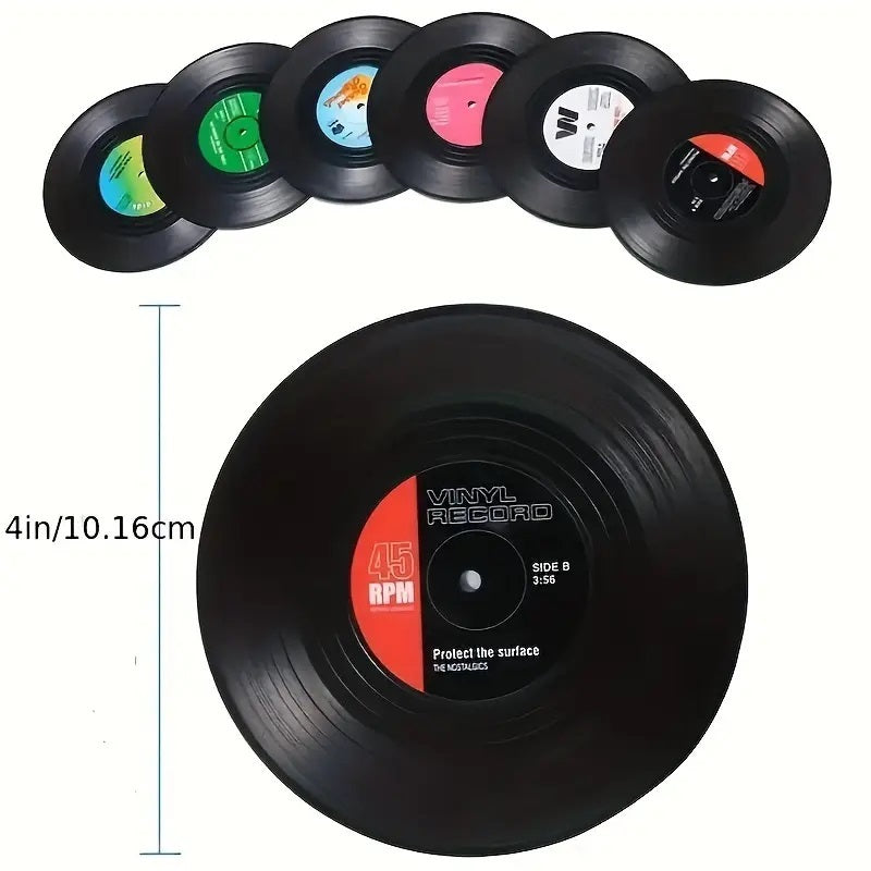6-delt Vinyl Plate Kjøkkenbrikke Sett.