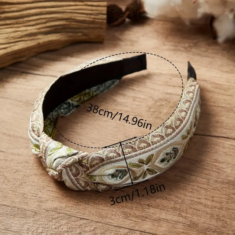 Elegant Wide Brimmed Knotted Head Bands