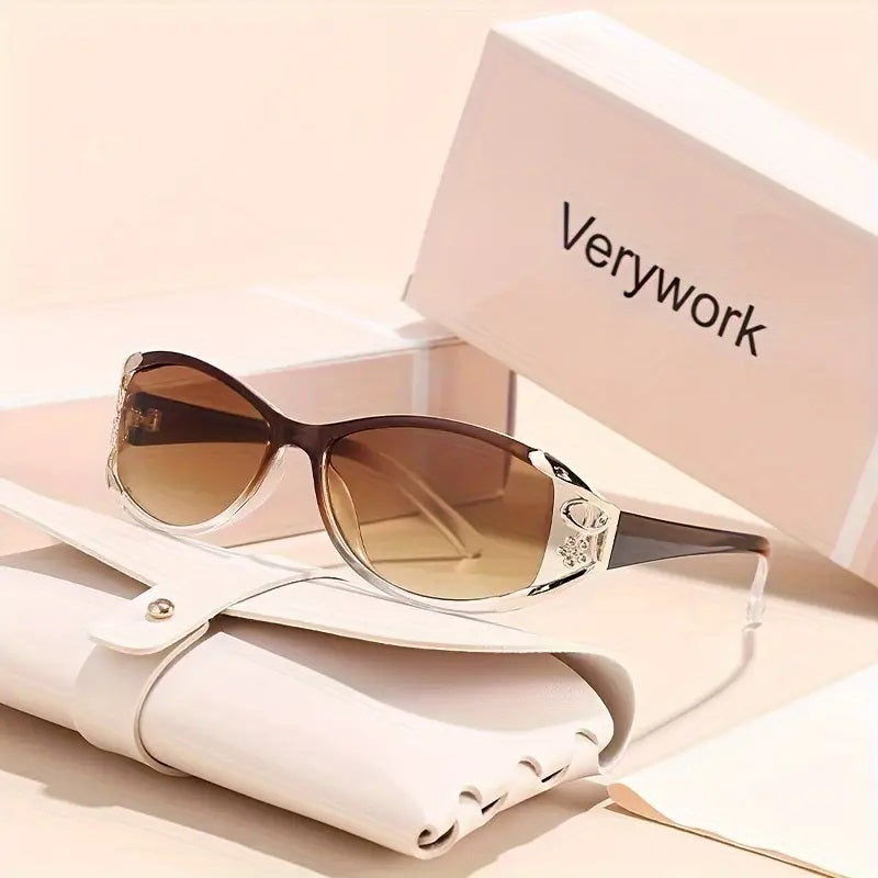 Verywork Women’s Fashion Glasses – Stylish Oval Frame