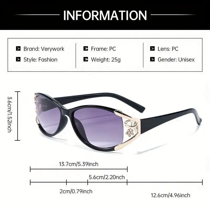 Verywork Women’s Fashion Glasses – Stylish Oval Frame