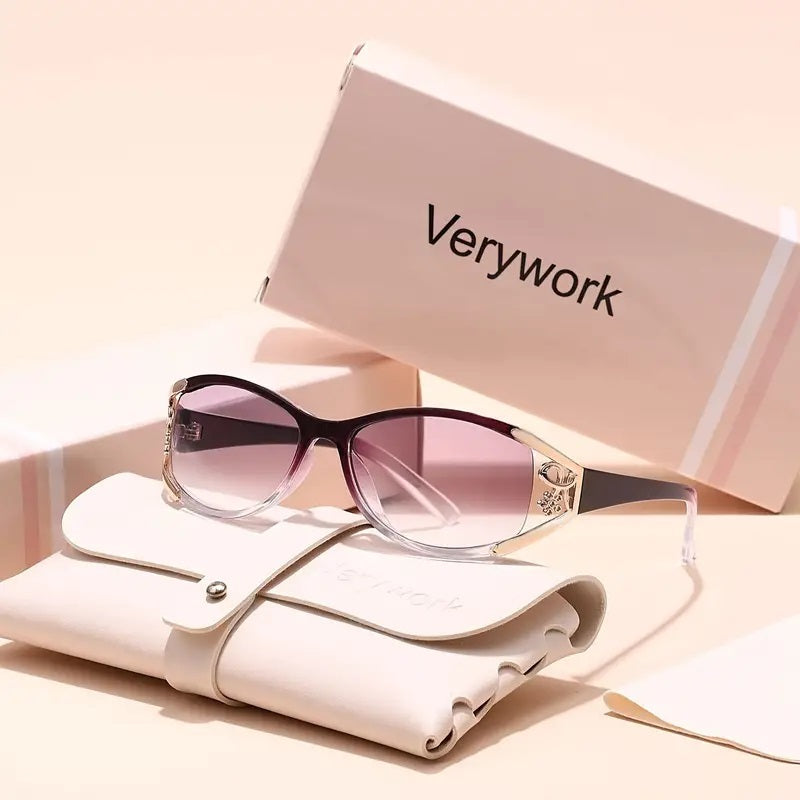 Verywork Women’s Fashion Glasses – Stylish Oval Frame