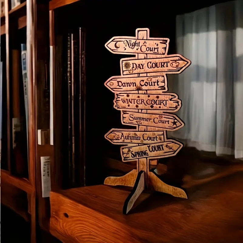 Prythian Courts Bookshelf Decor