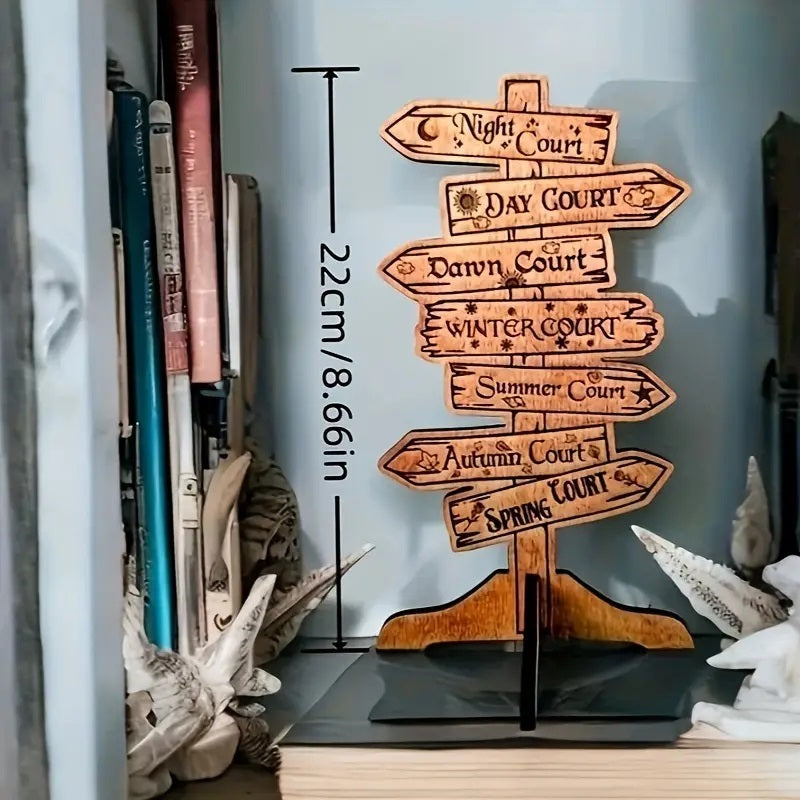 Prythian Courts Bookshelf Decor