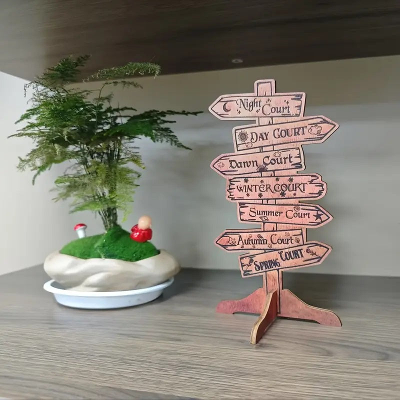 Prythian Courts Bookshelf Decor