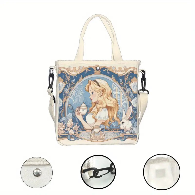 Disney Alice in Wonderland Official Licensed Shoulder Bag.