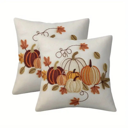 Pumpkin Autumn-Themed Pillowcase