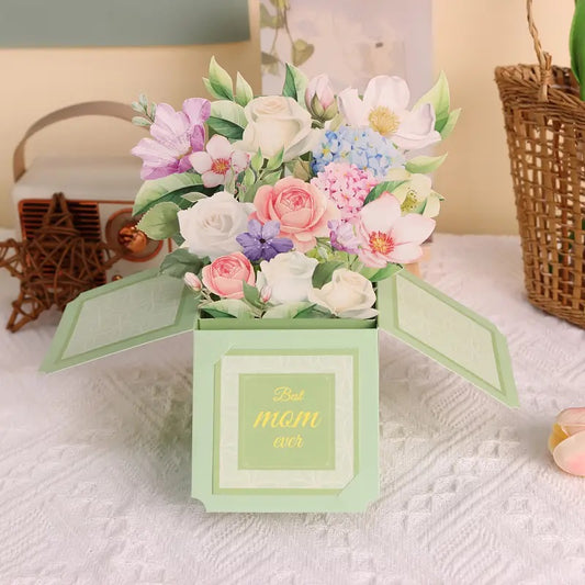 Floral Pop-Up Bouquet Greeting Card
