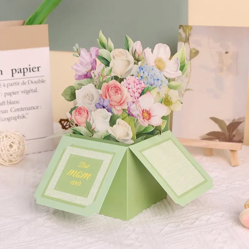 Floral Pop-Up Bouquet Greeting Card