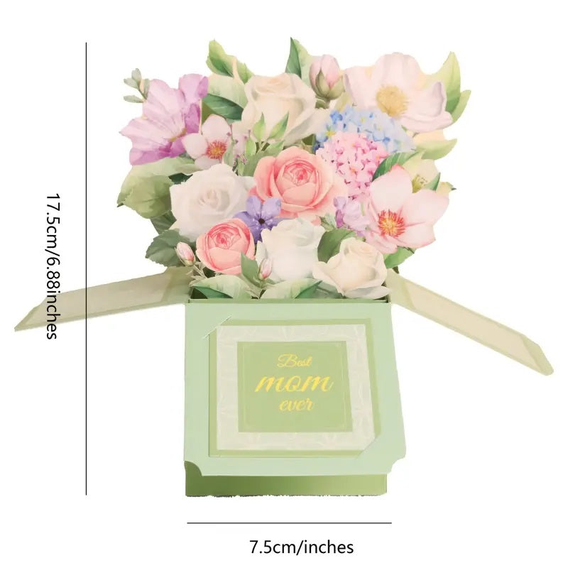 Floral Pop-Up Bouquet Greeting Card