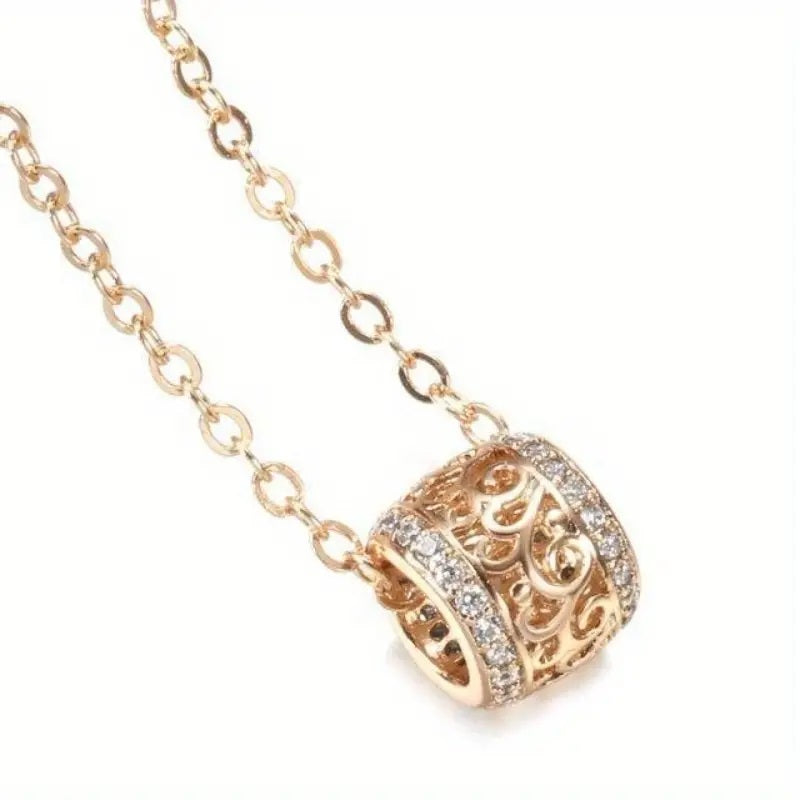 Exquisite Hollow Barrell Fashion Necklace