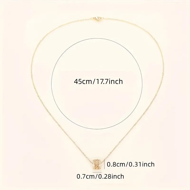 Exquisite Hollow Barrell Fashion Necklace