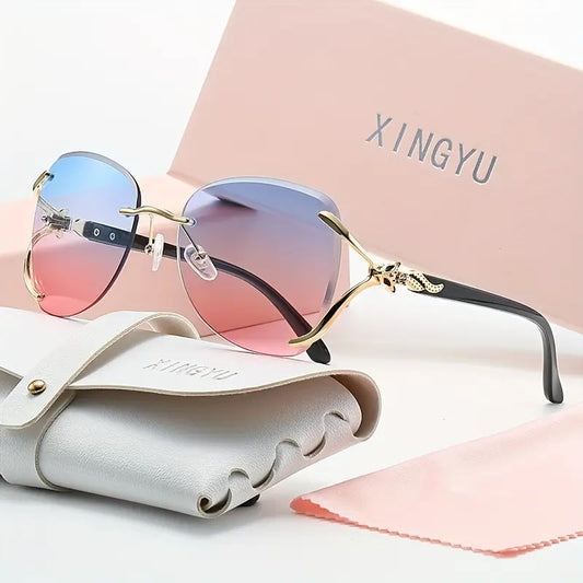 Chic Rimless Sunglasses For Women