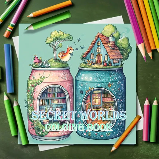 Secret World Coloring Book.