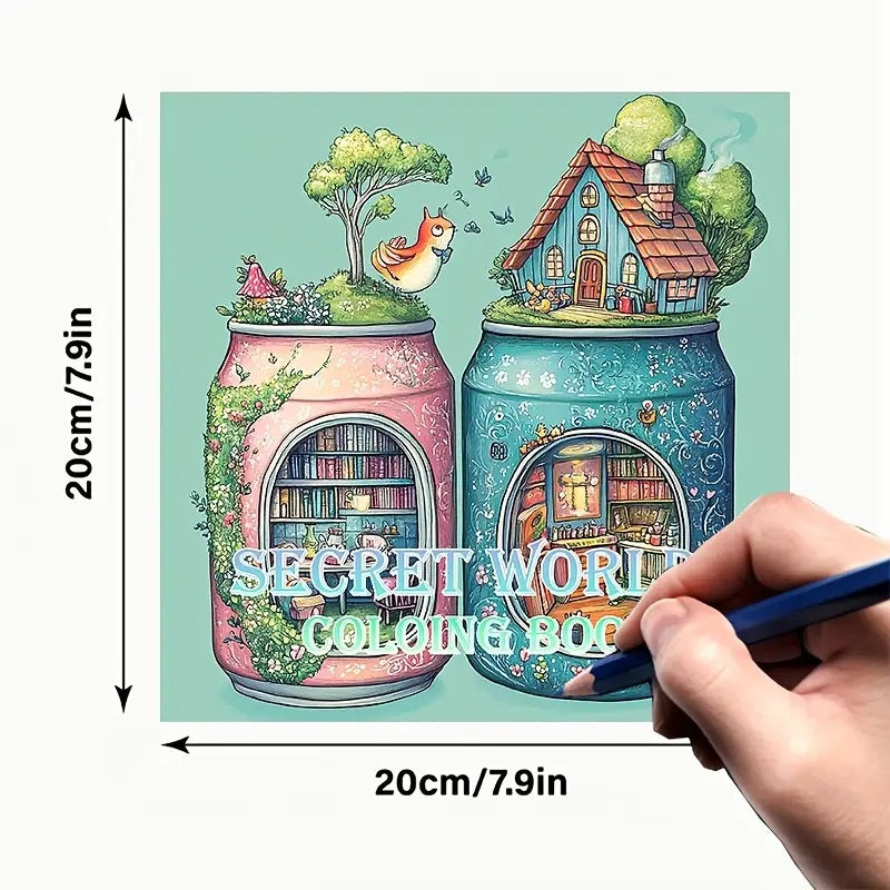 Secret World Coloring Book.