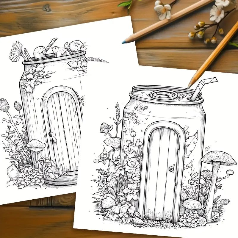 Secret World Coloring Book.